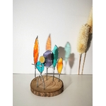 Figurine Kimys en fil de fer et verre, scène symbolique FIG016b_35€