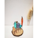 Figurine Kimys en fil de fer et verre, scène symbolique FIG016e_35€