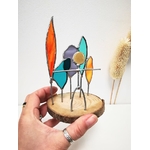 Figurine Kimys en fil de fer et verre, scène symbolique FIG016d_35€