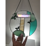 Suspension vitrail papillons et art déco FOKC254b_120€