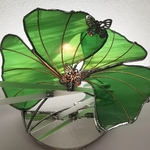 Vitrail Gingko et papillon FOKC256b_80€