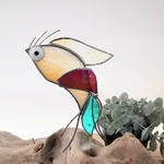 Figurine scrappy bird rigolo décoration vitrail SPI10b_Maurice_20€