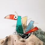 Figurine scrappy bird rigolo décoration vitrailSPI13b_Pascal_20€