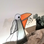 Figurine scrappy bird rigolo décoration vitrail SPI22c_Edith_20€