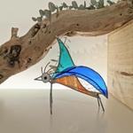Figurine scrappy bird rigolo décoration vitrail SPI56b_20€