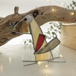 Figurine scrappy bird rigolo décoration vitrail SPI69b_20€