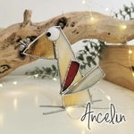 Figurine scrappy bird rigolo décoration vitrail SPI69_Ancelin_20€
