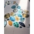 Dessin d'art abstrait à l'aquarelle, série Pebble, émeraude, bleu et or AKC008_55€