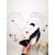 Coeur de vitrail contemporain couple noir et blanc  FOKC192_110€