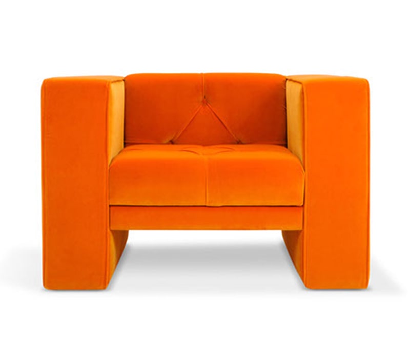 fauteuil orange salle dattente