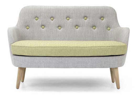 Canapé 2 places JEANJEAN style scandinave pour hôtel & spa