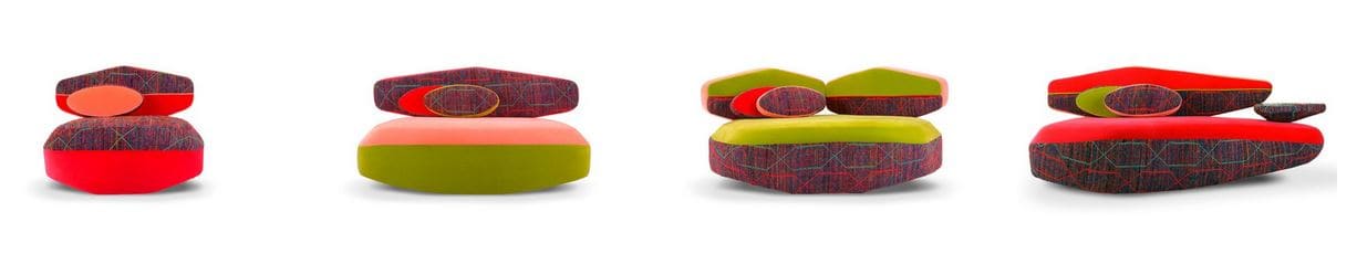 Fauteuil STONE ASYMÉTRIC 100cm