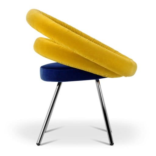 Chaise rembourrée DOUGHNUTS pieds style Pop Art 74cm