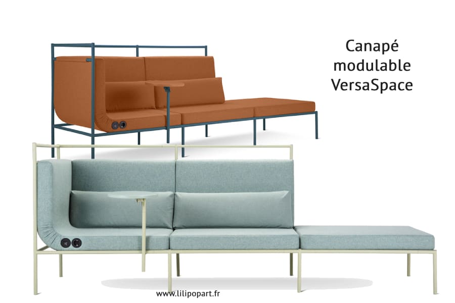 daybed canapé lounge daccueil modulable pour entreprise