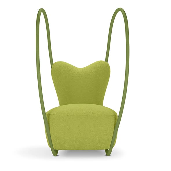 fauteuil design salle dattente vert pomme
