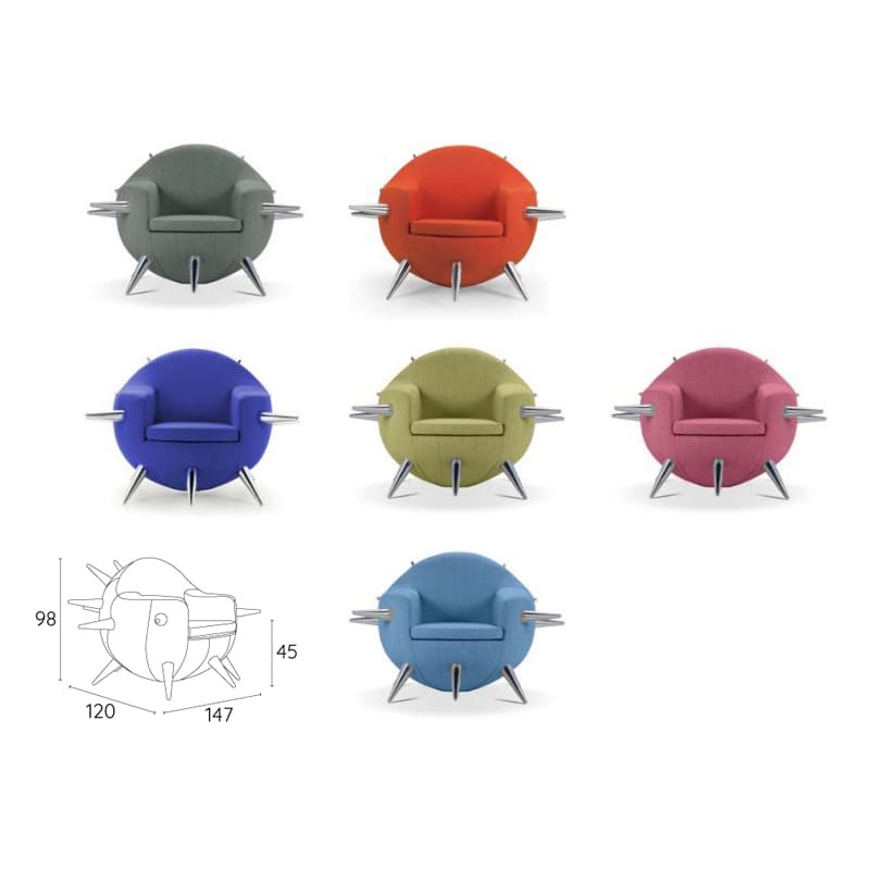 Fauteuil design gris taupe VIRA BALL CHAIR - Iconic Design