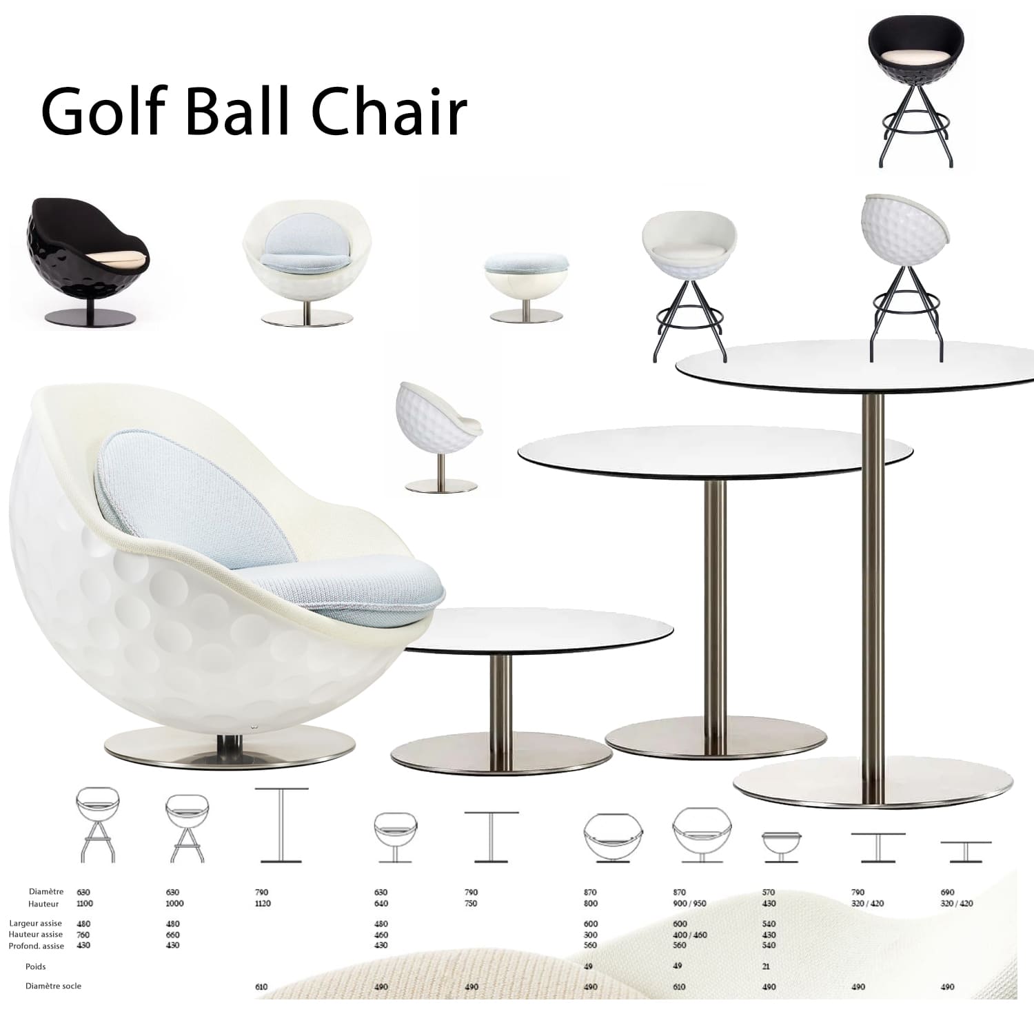 mobilier golf country club lounge