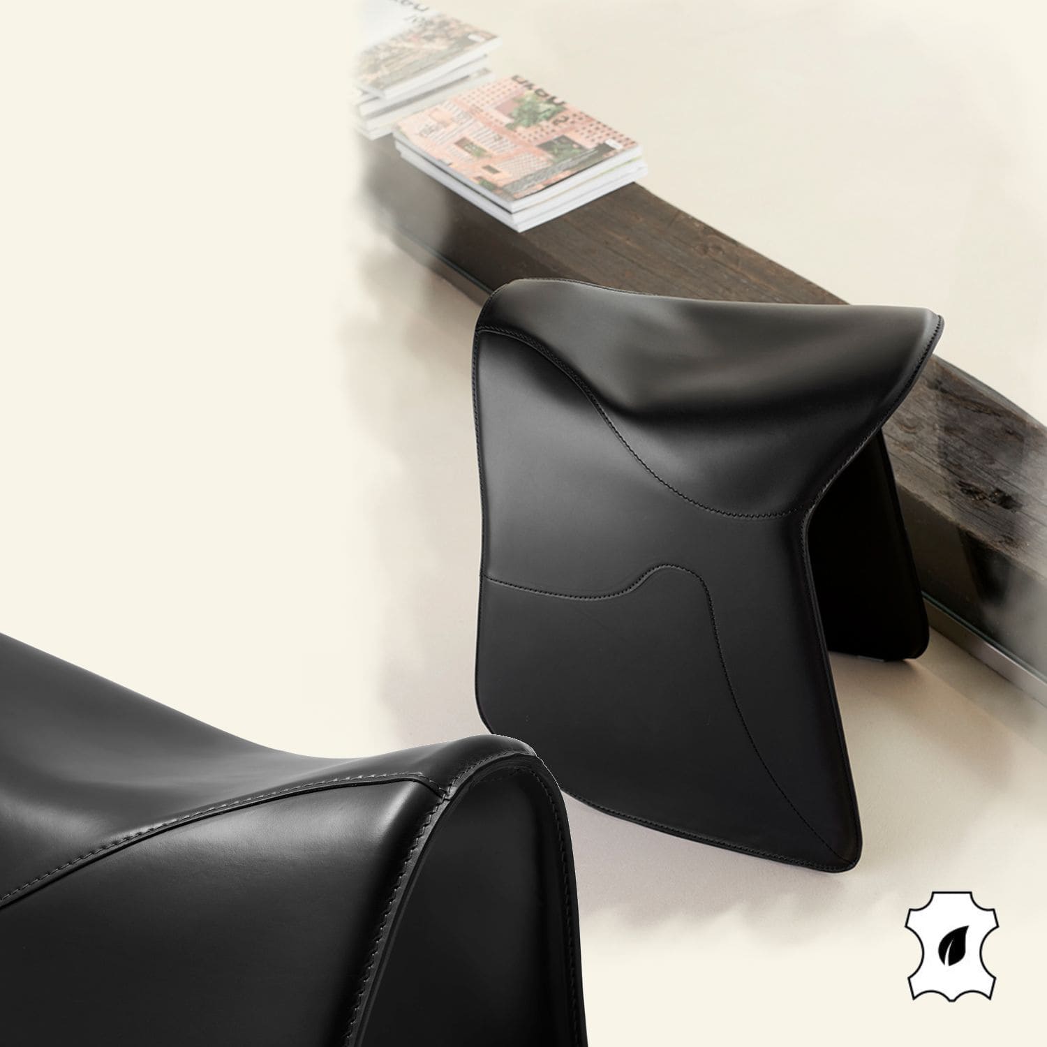 Tabouret siege Cuir Selle Cheval