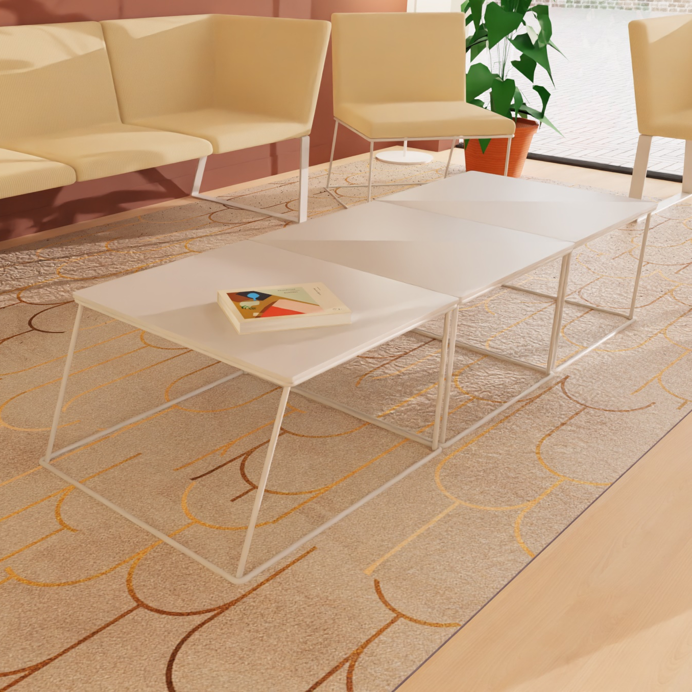 Table basse amenagement salle attente cabinet dentaire