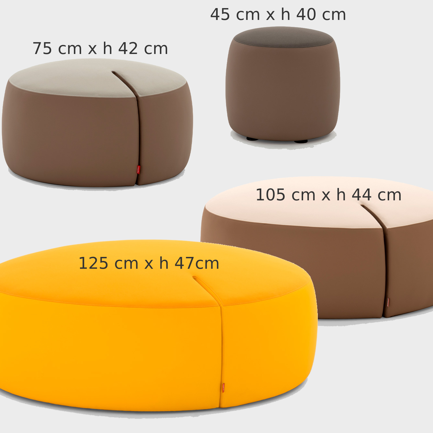 pouf avec tablette bureau