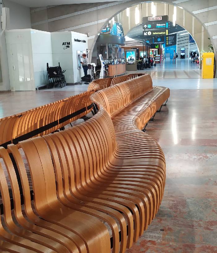 agencement design biophilique aeroport