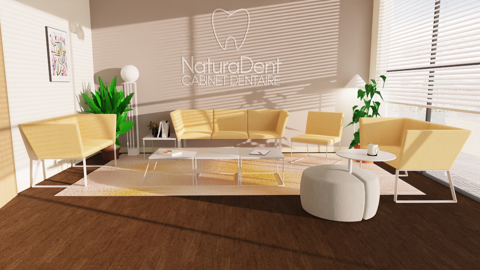 mobilier meubles decorer salle attente chirurgine dentiste