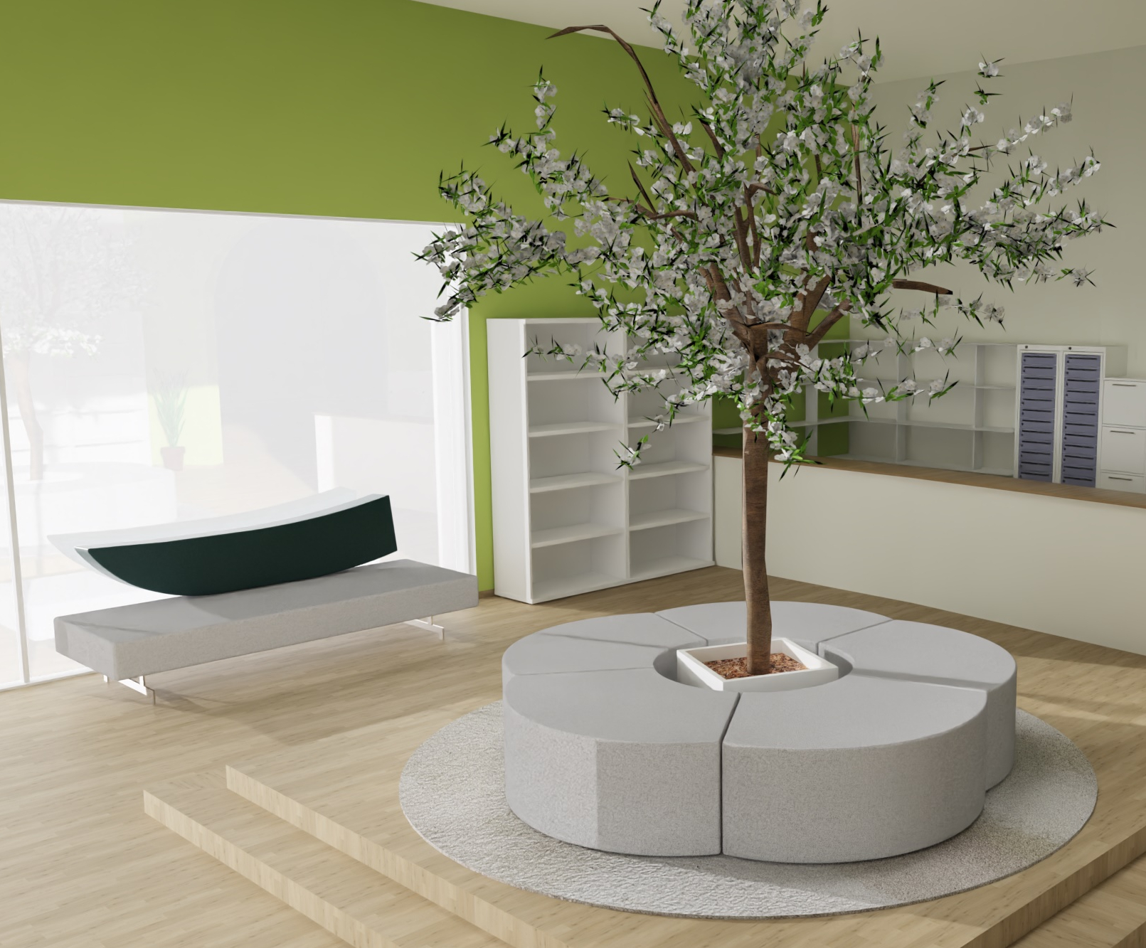 pharmacie ambiance cosy naturelle biophilique