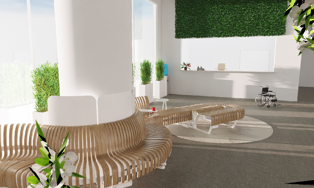clinique espace chaleureux biophilique