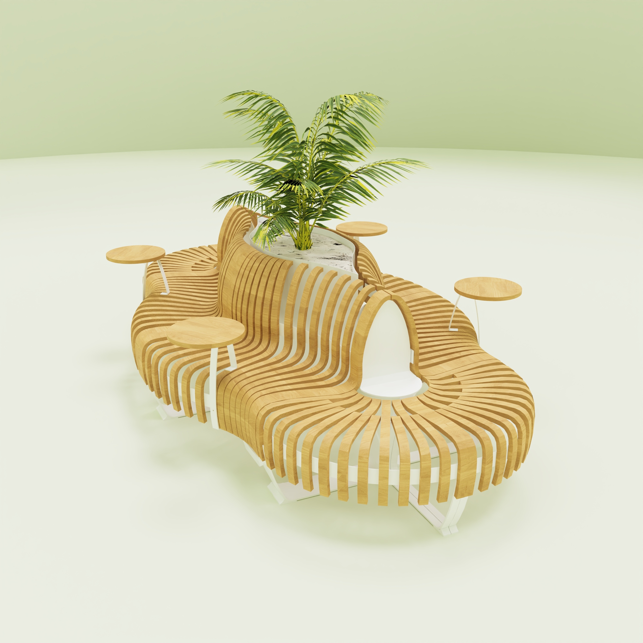 Banquette Greenwood galerie commerciale