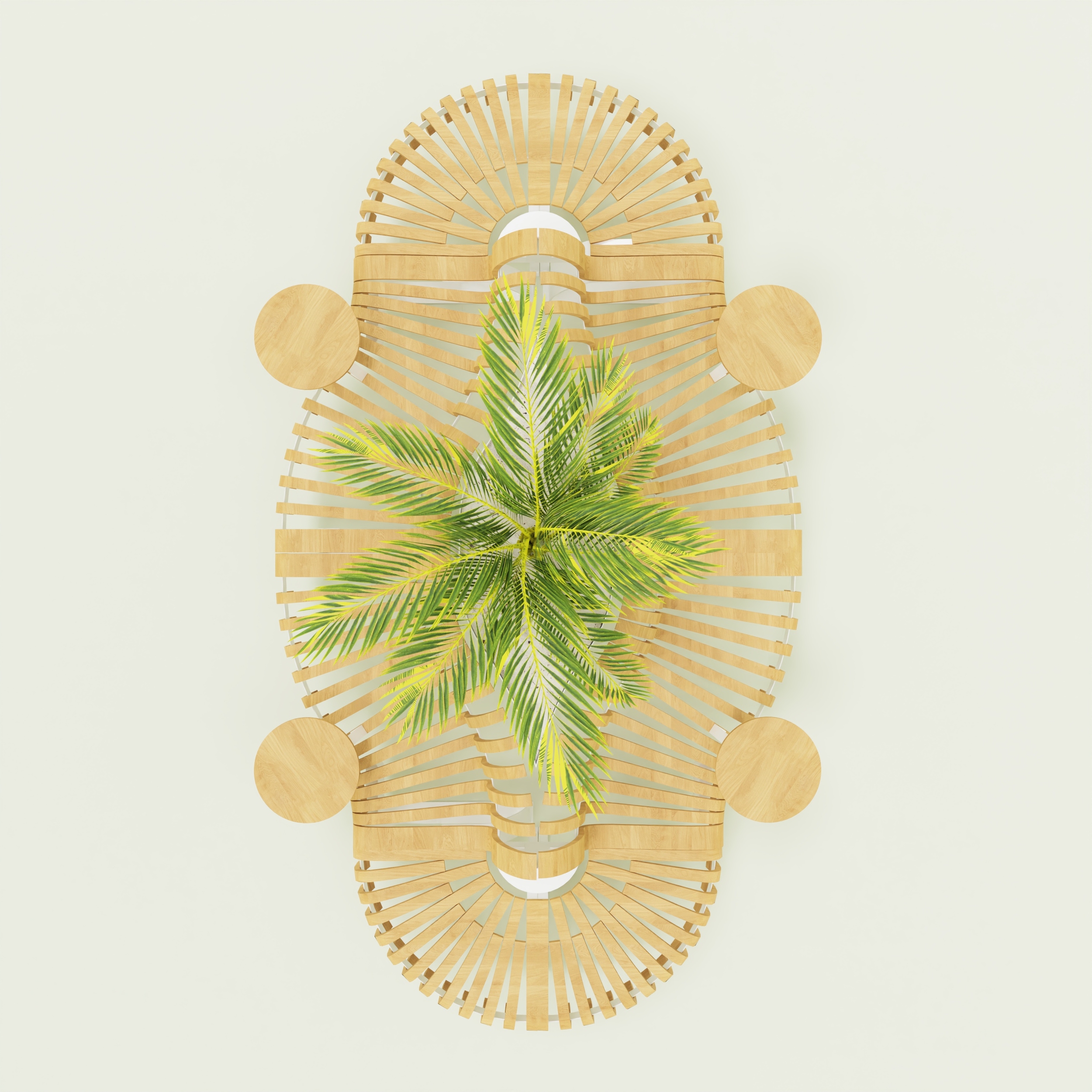 Mobilier bois galerie commerciale