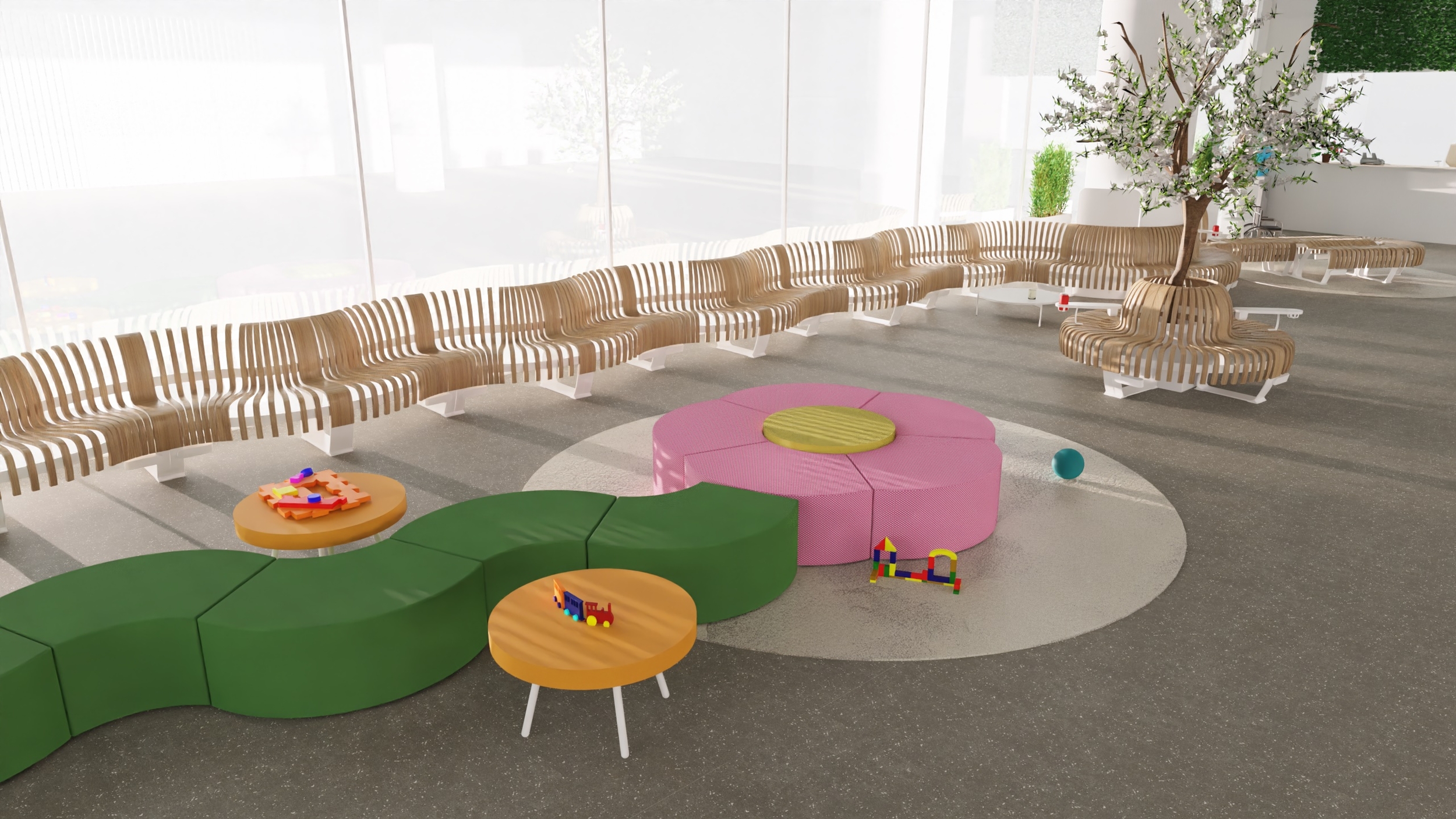 Mobilier bois hopital clinique