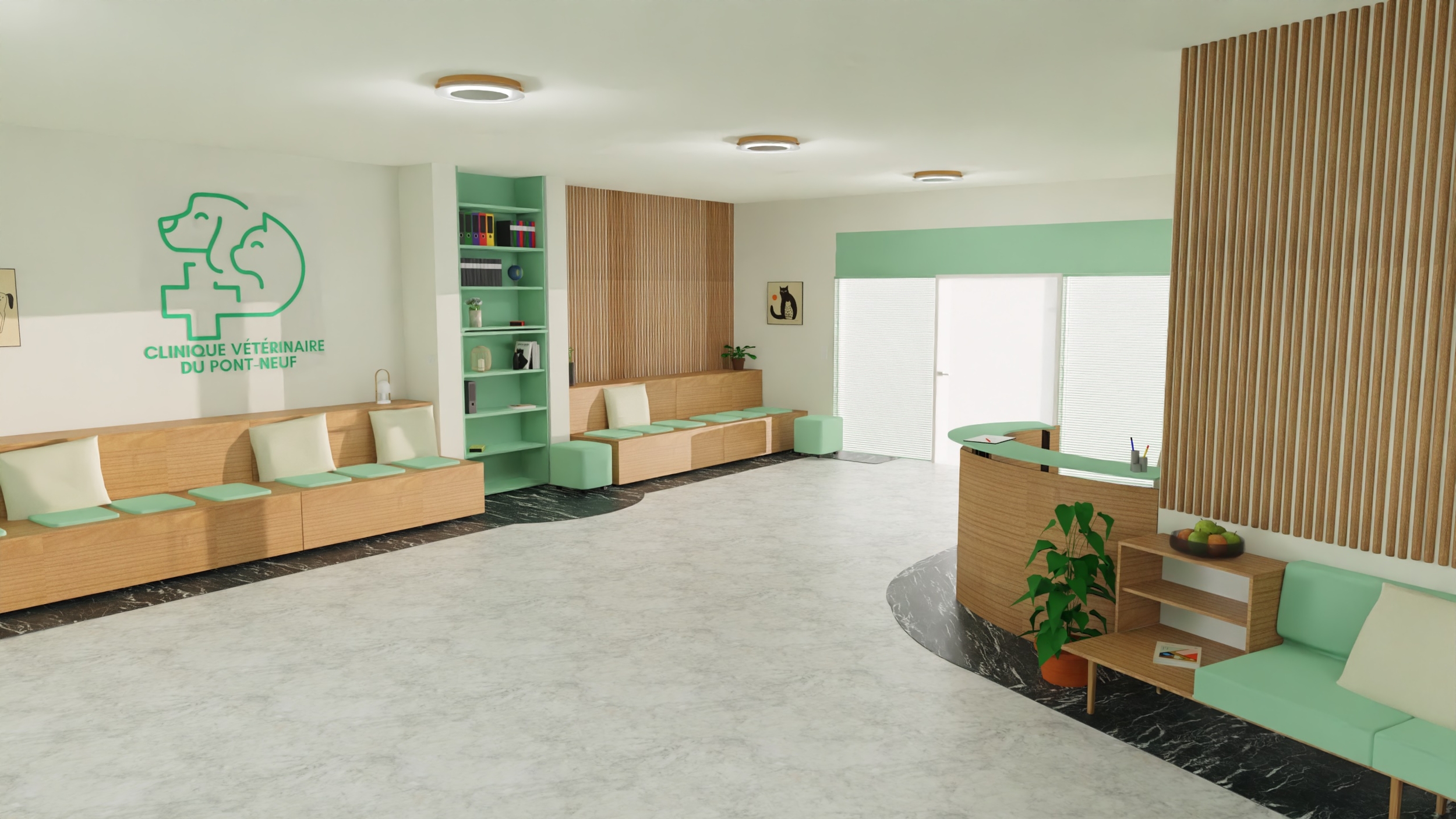 Mobilier bois veterinaire