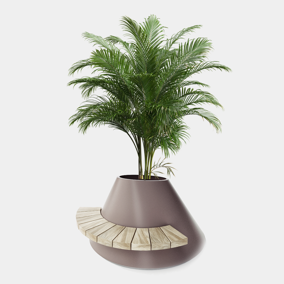 banc bois jardiniere biophilique 1