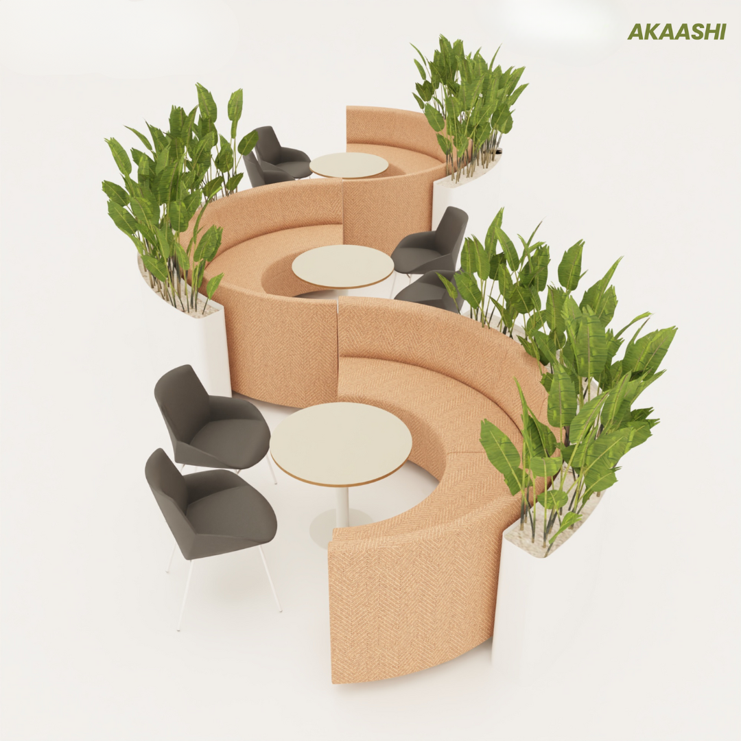 Mobilier forme arrondie