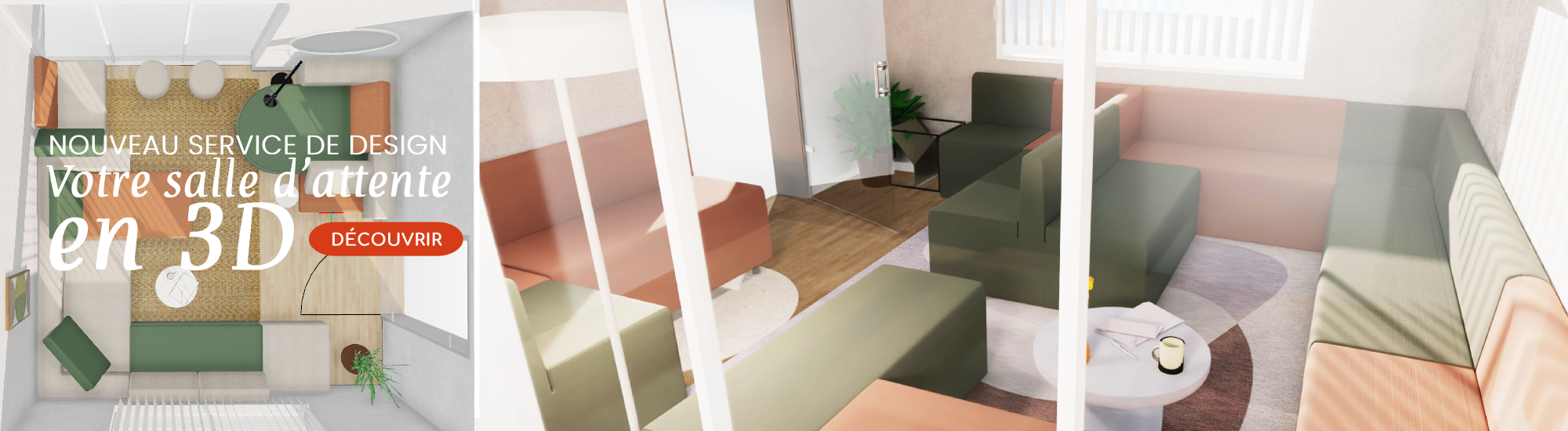 Design 3d bureau cabinet médical