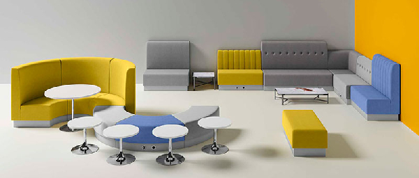 Banquette design AKAASHI haut dossier H95cm pour bar et restaurant
