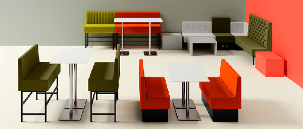 Banquette design salle d'attente DANZO au mètre linéaire