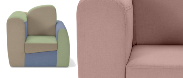 Fauteuil enfant POPPY pour Salle d'Attente - 72cm