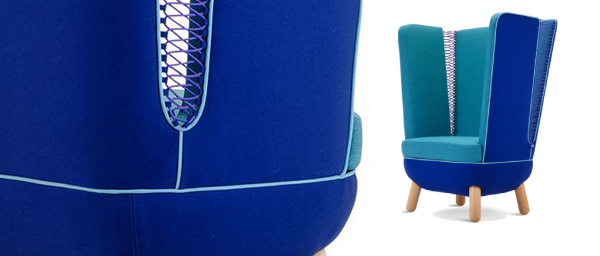 Fauteuil COUTURE pour salle d'attente - 85/98cm