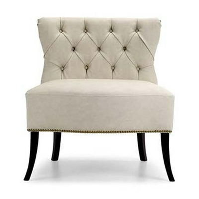 Fauteuil capitonné DARWIN 80cm