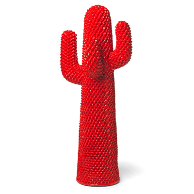 Cactus GÉANT ROUGE ROSSOCACTUS 170cm - Objet déco ou porte-manteau original