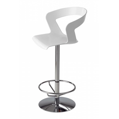 Tabouret de bar Z H 74cm pied central giratoire avec repose-pieds - minimum 4 pièces