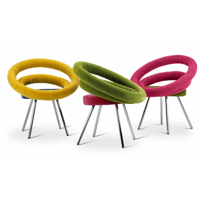 Chaise rembourrée DOUGHNUTS pieds style Pop Art 74cm