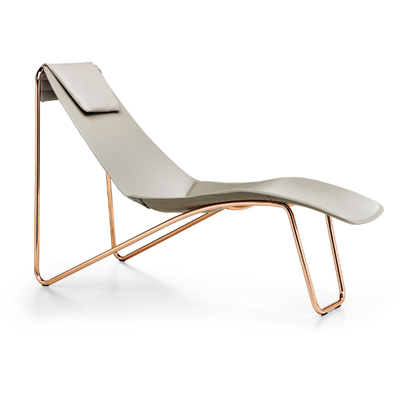 Chaise longue Lounge DIANE en cuir pour Cabinet de Psychologue - 140cm