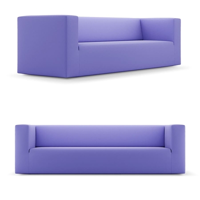Canapé d'accueil design CUBA pour bureau - 1 à 3 places