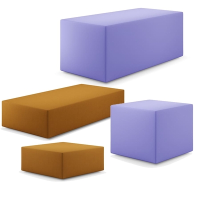 banc rectangulaire carré d'accueil modulable bureau design