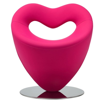 fauteuil fuchsia design pivotant