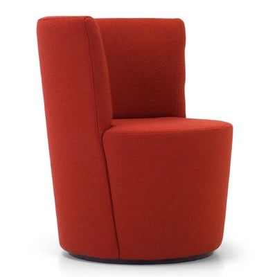Fauteuil rond design tapissé MAX pour salle d'attente