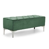 Banc matelassé pieds bois ou métal VIVENDI