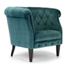 Fauteuil capitonné HENRI 1ER - 80cm